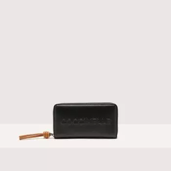 Кошелек Coccinelle Myrtha Maxi Logo, цвет Noir/Cuir