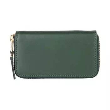 Кошелек Comme des Garons на молнии, цвет Бутылочно-зеленый