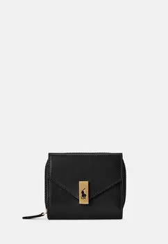 Кошелек Compact Wallet Small Polo Ralph Lauren, черный