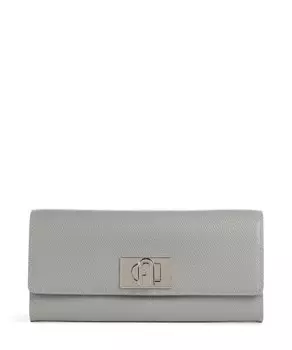 Кошелек continental 1927 из зерненой кожи Furla, серый