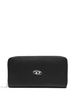 Кошелек Continental Zip L с логотипом Diesel, черный