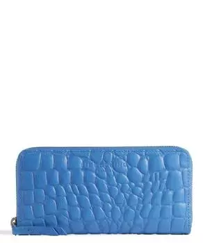 Кошелек Croco Gigi RFID кожаный с тиснением Liebeskind, синий
