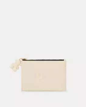 Кошелек цвета фуксии на молнии Tous, бежевый