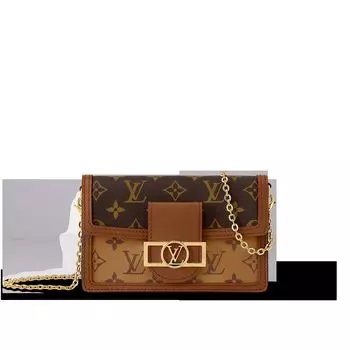 Кошелек Dauphine Chain Louis Vuitton, коричневый