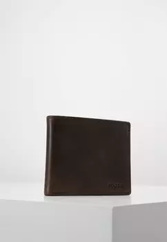 Кошелек DERRICK Fossil, цвет dark brown