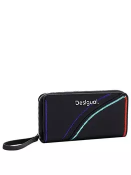 Кошелек Desigual Cleo Black Maya Maxi 8cc 195 cm, черный