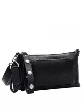 Кошелек Desigual Half Logo Monica - Umhngetasche 24.5 cm, черный