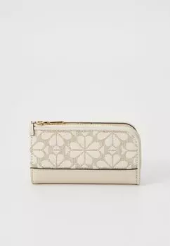 Кошелек DEVIN FLOWER SMALL SLIM BIFOLD WALLET kate spade new york, бежевый