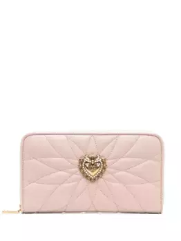 Кошелек Devotion на молнии DOLCE & GABBANA, розовый