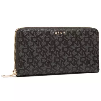 Кошелек DKNY Bryant-NewZip Arou, черный