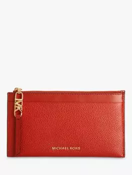 Кошелек для карт Empire с верхом на молнии Michael Kors, терракта