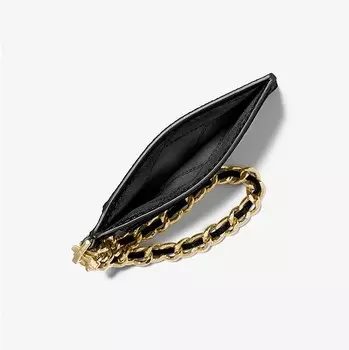 Кошелек для карт Michael Michael Kors Small Pebbled Leather, чёрный