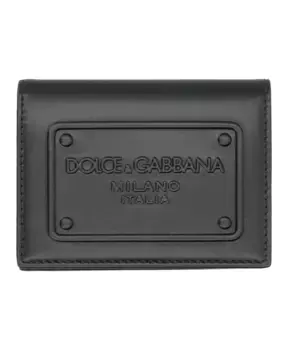 Кошелек для карт с тиснением Dolce & Gabbana, черный