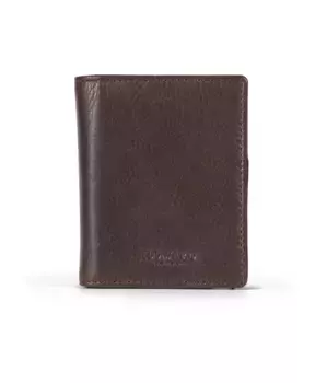 Кошелек для карточек из темного металла из натуральной кожи Howard London, коричневый