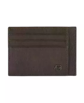 Кошелек для кредитных карт из темной кожи Piquadro, коричневый