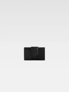 Кошелек для монет с клапаном JACQUEMUS The Bambino cardholder, черный