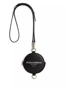 Кошелек для монет с логотипом Dolce & Gabbana, черный