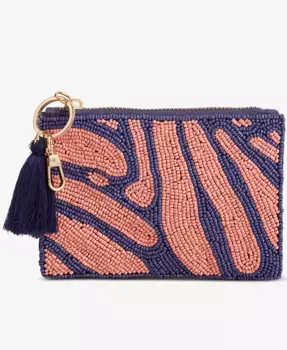 Кошелек для монет с ручной вышивкой On 34th, розовый