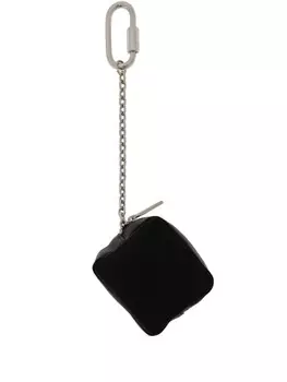 Кошелек для монет с вышитым логотипом MM6 Maison Margiela, черный