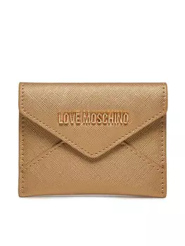 Кошелек для монет золотого цвета Love Moschino, желтый