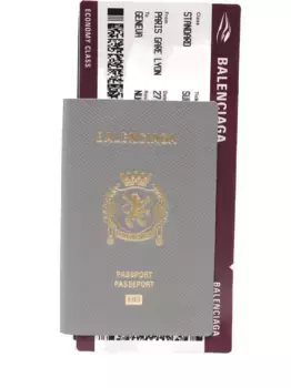 Кошелек для паспорта 1 Ticket BALENCIAGA, серый