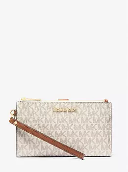 Кошелек для смартфона с фирменным логотипом Jet set travel Michael Kors, белый