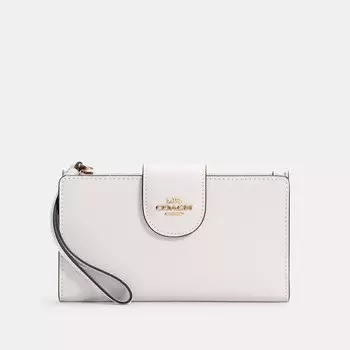 Кошелек для телефона Coach Outlet, цвет Gold/Chalk