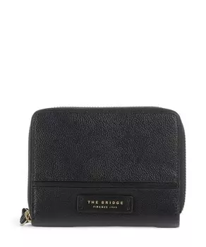 Кошелек domitilla из мелкозернистой яловой кожи. The Bridge, черный