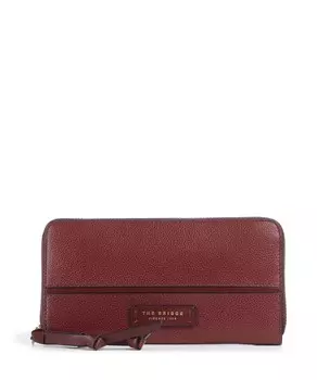 Кошелек domitilla из зернистой яловой кожи. The Bridge, красный