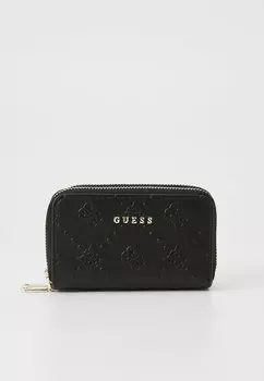 Кошелек DOUBLE ZIP MINI WALLET Guess, черный