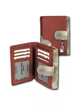 Кошелек DrachenLeder Portemonnaie Leder Damen, Jugend Geldbrse Schlangenoptik