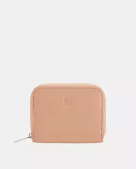 Кошелек Dudu Pink для мужчин и женщин, небольшой кожаный карман на молнии, компактный держатель для карт, цвет Nude