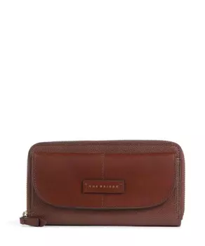 Кошелек elisabetta rfid из зернистой яловой кожи The Bridge, коричневый