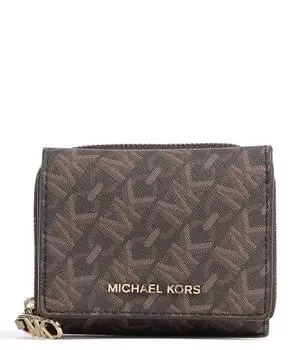 Кошелек Empire из канвы Michael Kors, коричневый