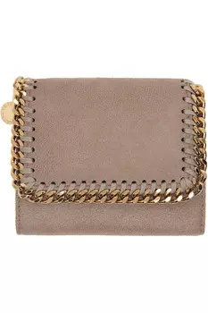 Кошелек Falabella с клапаном маленький Stella Mccartney, цвет moss