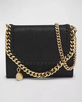 Кошелек Falabella с клапаном на цепочке Stella McCartney, цвет Black