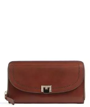 Кошелек Federica RFID из мелкозернистой яловой кожи The Bridge, коричневый