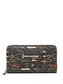 Кошелек FENDI Tool-print, коричневый