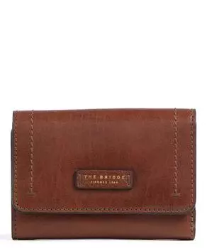 Кошелек Fiona RFID из мелкозернистой яловой кожи The Bridge, коричневый