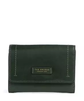 Кошелек fiona rfid из мелкозернистой яловой кожи The Bridge, зеленый