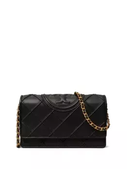Кошелек Fleming Soft с цепочкой Tory Burch, черный
