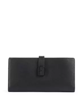 Кошелек Flow из мелкозернистой кожи Furla, черный