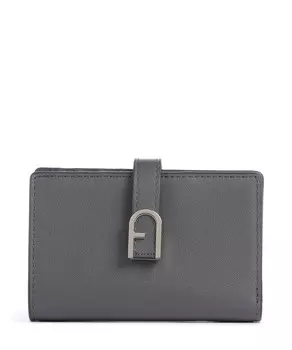 Кошелек flow s из мелкозернистой кожи Furla, серый
