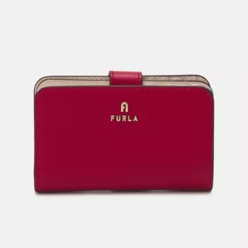Кошелек Furla Camelia Compact, малиновый/кремовый