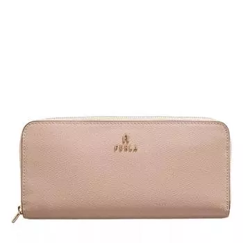 Кошелек furla camelia xl zip around slim ballerina Furla, бежевый