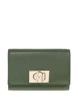 Кошелек Furla с текстурированной застежкой, зеленый