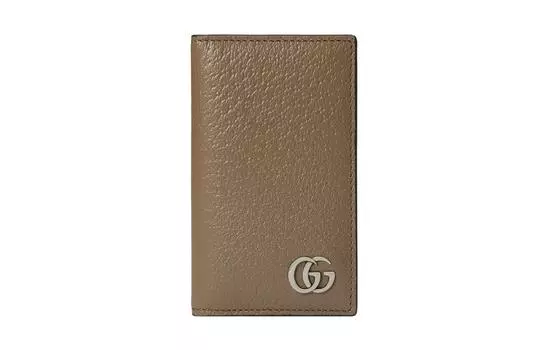 Кошелек GG Marmont Leather Wallets Card Holders Men's Taupe GUCCI