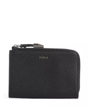 Кошелек goccia m из зерненой кожи Furla, черный