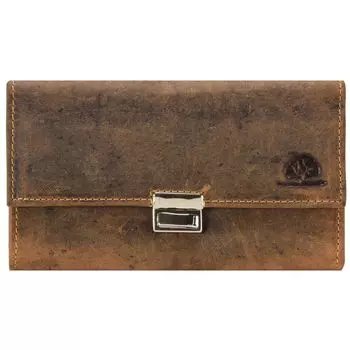 Кошелек Greenburry Vintage Kellnerbrse Leder 18 см, коричневый