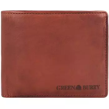 Кошелек Greenburry Vintage Washed Leder 13 см, цвет chestnut